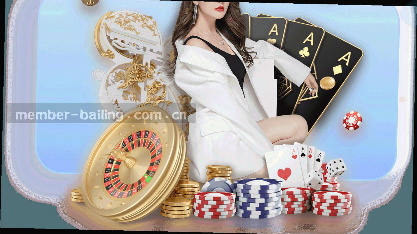 抽象青蓝羽片与棋盘网格交叠，中央是房间入口的几何符号